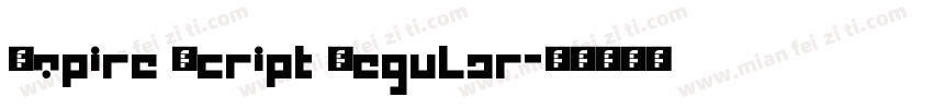 Empire Script Regular字体转换